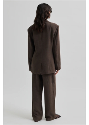 Lino new fit blazer Chocolate Brown Second Female 